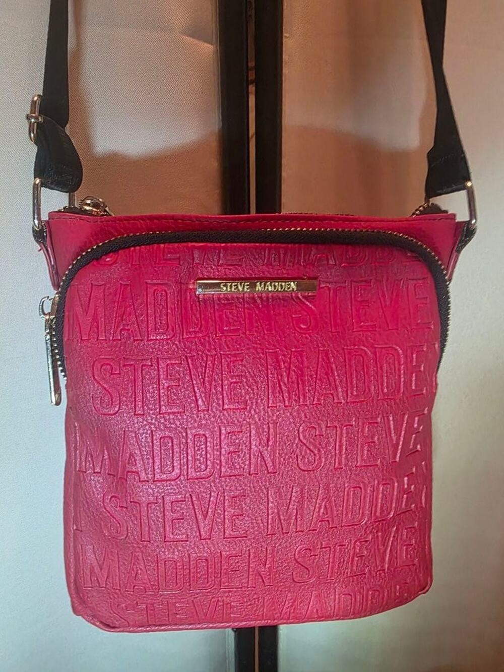 Steve Madden Embossed Pink Crossbody Bag